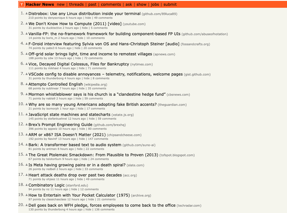 Hacker News Alert